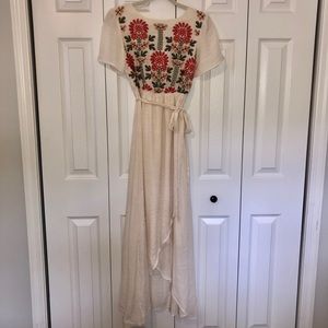 NWT ROOLEE Fantine Embroidered Maxi Dress • Si…